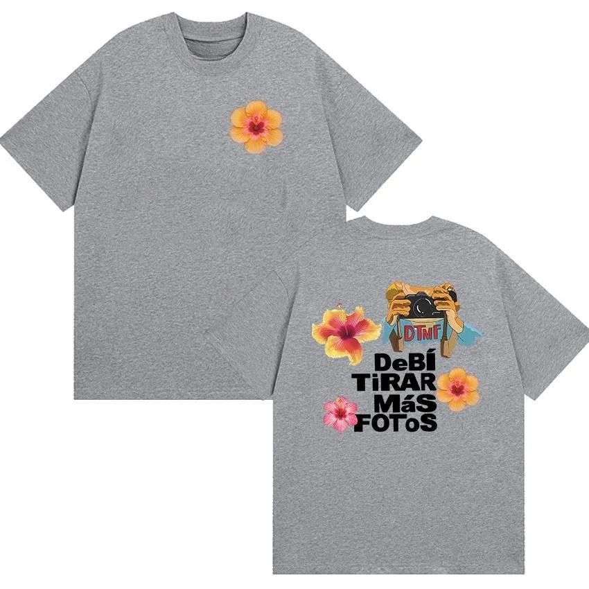 Unisexs Women Debi Tirar Mas Fotos DTMF Bad Bunny Album 2026 Graphic TShirt Summer Fashion Harajuku Oversized Cotton T Shirt
