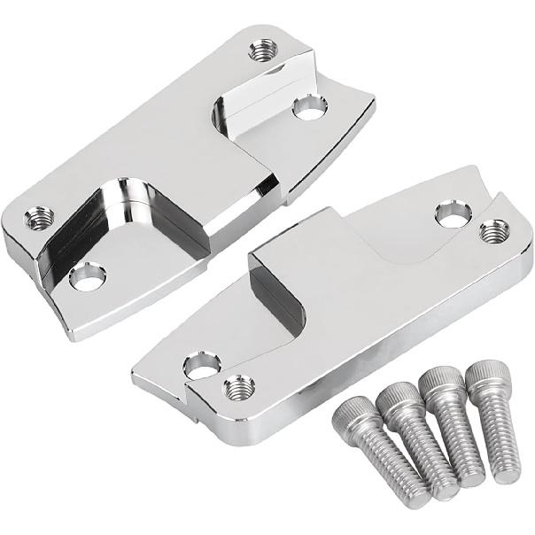 Chrome 21" Wheel Front Fender Spacer Lift Risers Bracket for Harley Touring Road King Street Glide Road Glide 2014-2023