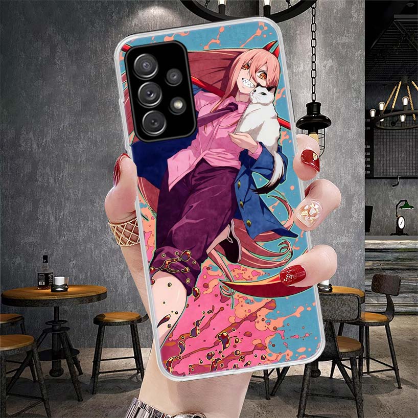 C-Chainsaw Mans Power Soft Phone Case For Samsung Galaxy A13 A14 A15 A16 A17 A53 A54 A55 A56 A57 A33 A34 A35 A36 A37 A23 A24 A25