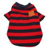 Dog Striped Pullover 2 Legged Soft Comfortable Breathable Pet T Shirt Clothes for Spring Summer Red Blue