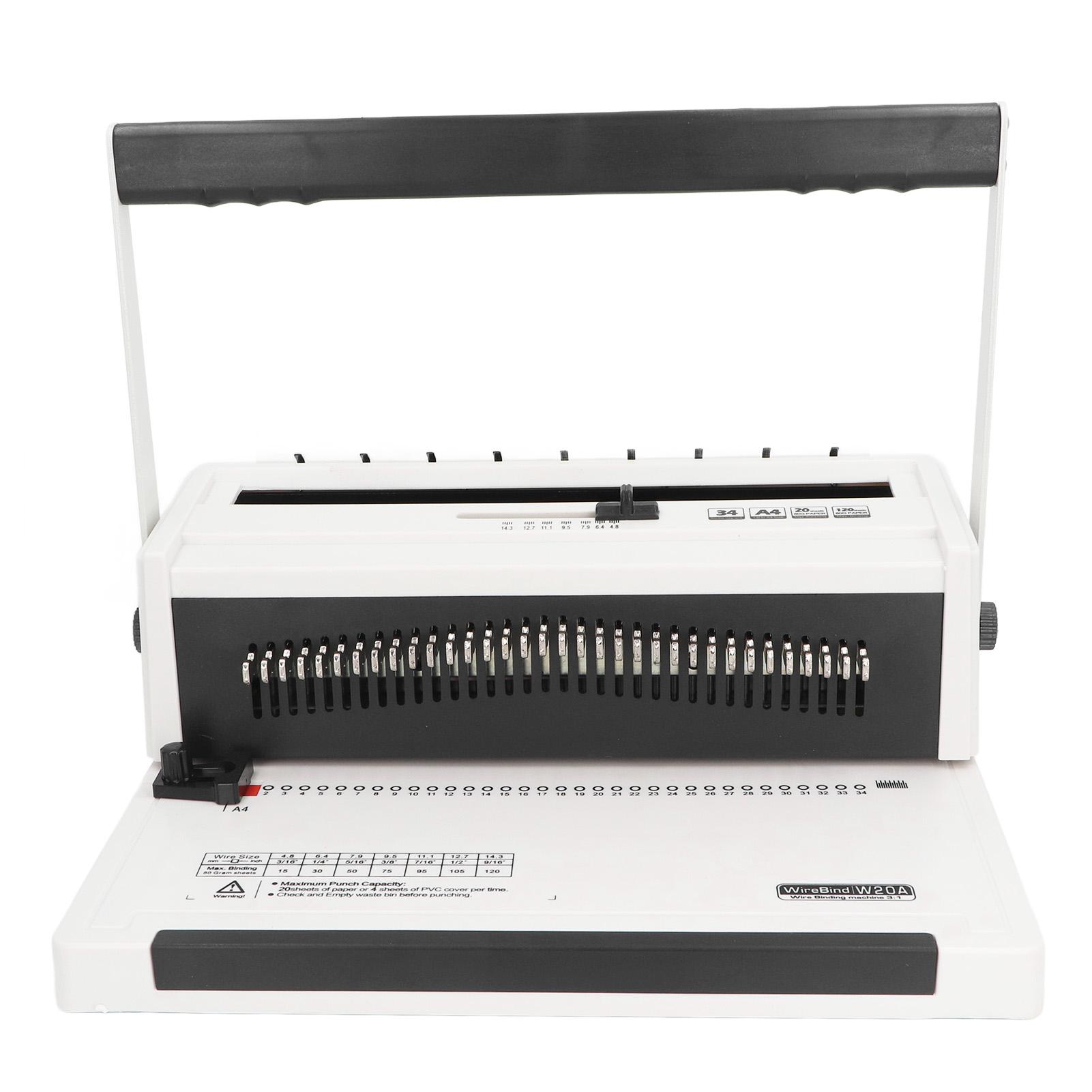 

Машина для переплета проволоки с круглым отверстием, двойная проволока, гуманизированная ручка 3:1 машина для переплета с гребенчатым шагом