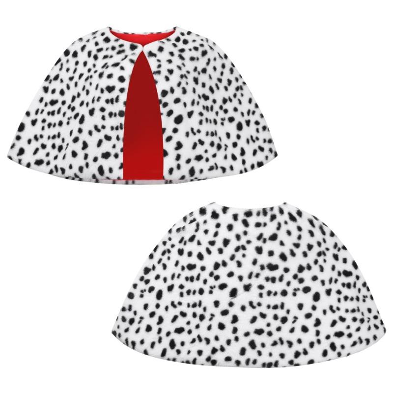 

Хэллоуин Куила Далматин Леопард Шаль, Накидка Черно-белая Накидка Ведьмы One Size