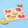 Montessori Wooden Puzzle Toy for Toddlers Fruit Shape Peg Board Sensory Toy - Baby Early Learning Fine Motor Skill Gift