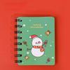 4PCS Christmas Coil Book, Student Mini Portable Christmas Gift Notebook Pocket Notebook