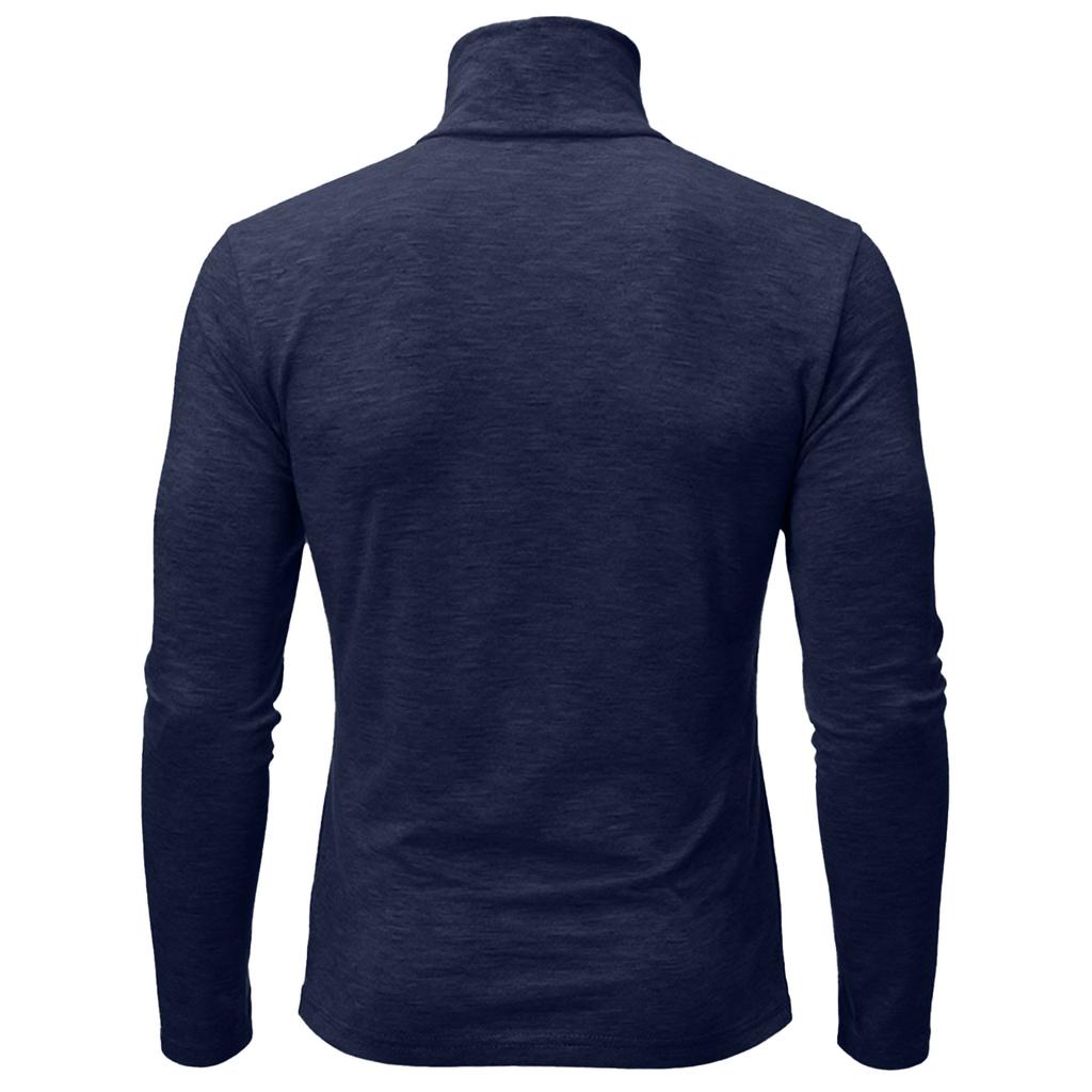 Men  Self-Cultivation Base Layer Shirt Middle Collar Long Sleeves T-Shirt
