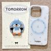 Ins Splash Penguin Magnetic Holder for Apple Phone Case 17promax Couple Protective Cover for Women