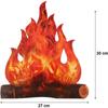 C 977 R546 Christmas Halloween Twin Sets: Fake Fire Decoration