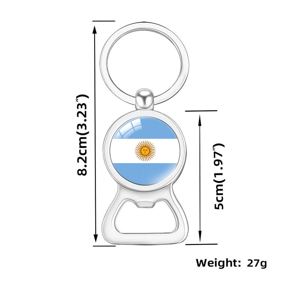 Flag Flag Bottle Opener Keychain International Sports Events Beer Bottle Opener Metal Keychain Backpack Decor Party-Celebration