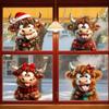 Christmas Cute Little Animal Calf Stickers Home Wall Stickers