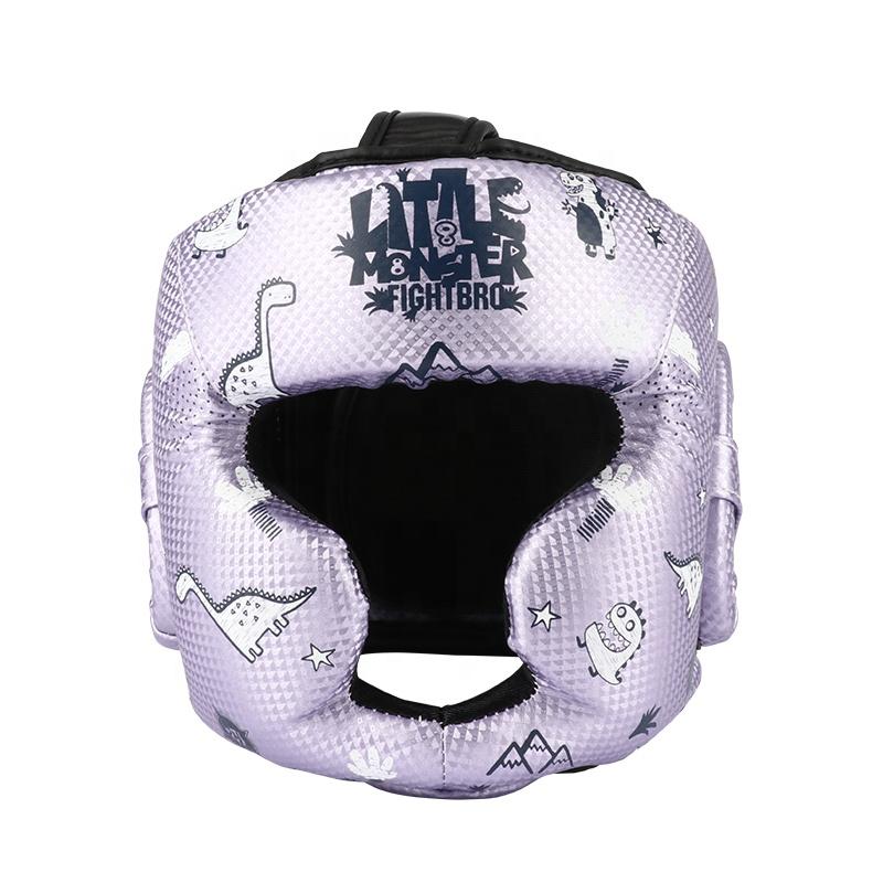 OEM/ODM FIGHTBRO F202 High Quality SkinTex MMA Kids Helmet for Wrestling Taekwondo Karate Boxing Training синий