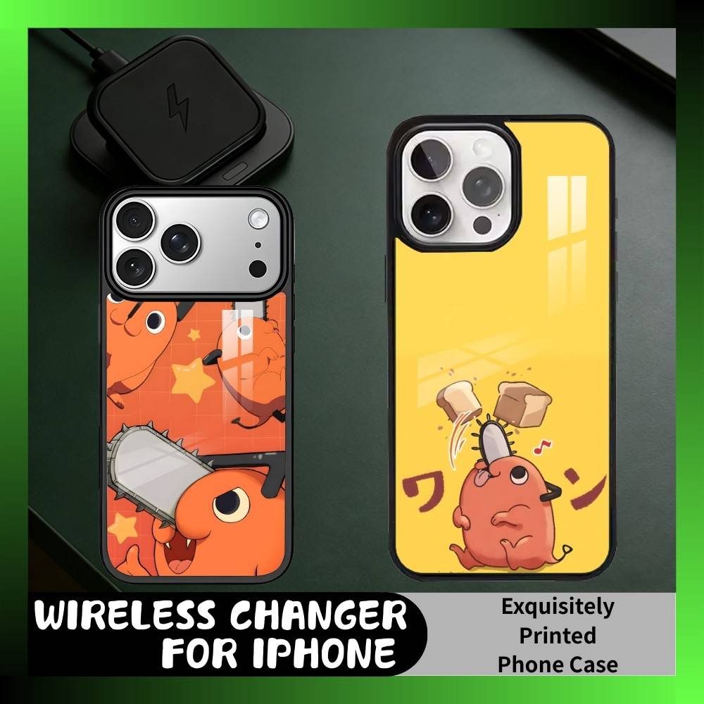 Anime Niedliche P-Pochita Handyhülle Für iPhone17,16,15,14,13 Plus,Pro Max Magnetisch Für Magsafe Kabelloses Laden
