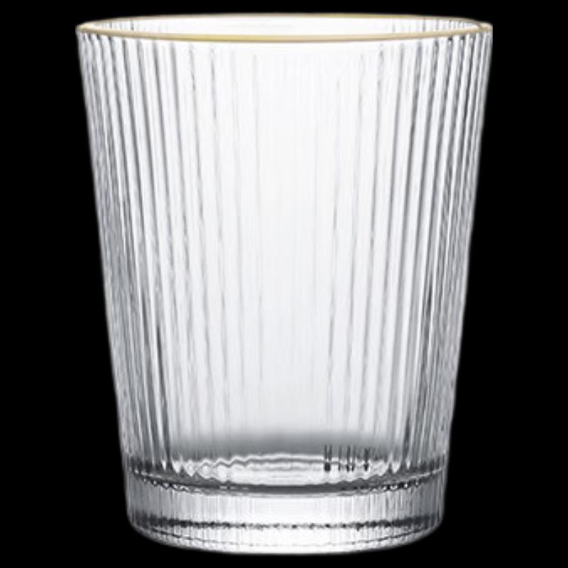 Shangqi Vertical Striped Glass Coffee Mug Set