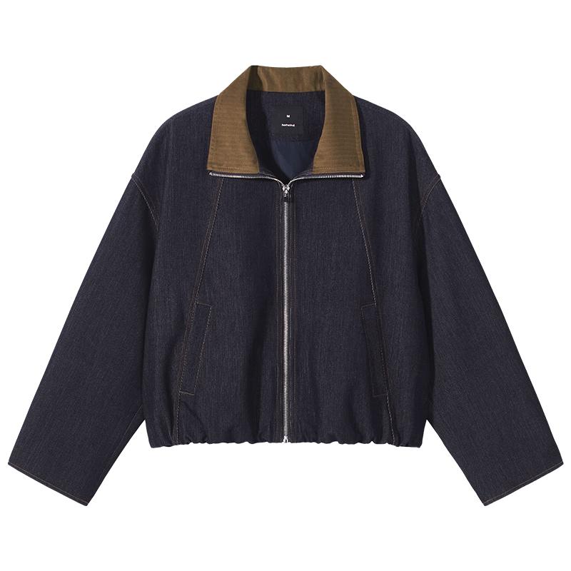 Hotwind Women's Faux Denim Retro Jacket