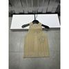 European Spring Embroidered Halter Knit Vest with Rhinestones