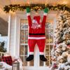 Velvet Window Hanging Santa Claus Self-adhesive Christmas Background Decoration  Indoor