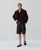 Beleudemaleu Italian Napa Lambskin Bermuda Pants