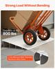 Türschwellenrampe, 115 mm Höhe, Schwellenrampe aus Aluminiumlegierung, Belastbarkeit 363 kg, Rampen für Hausstufen für Rollstuhl, Roller,
