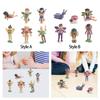 6 Pieces Flower Fairy Ornament Decoration Crafts for Tabletop Yard Home