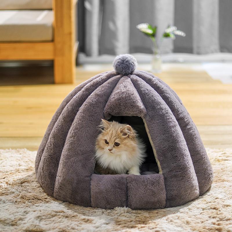 

Роскошная уличная собачья будка и кровать для кошки Small темно-серого