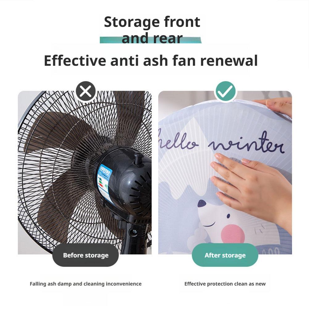 Floor Fan Cover Dustproof PVC Full Coverage Protective Universal Thickened Stand Fan Covers Home Appliance Protector Accessory