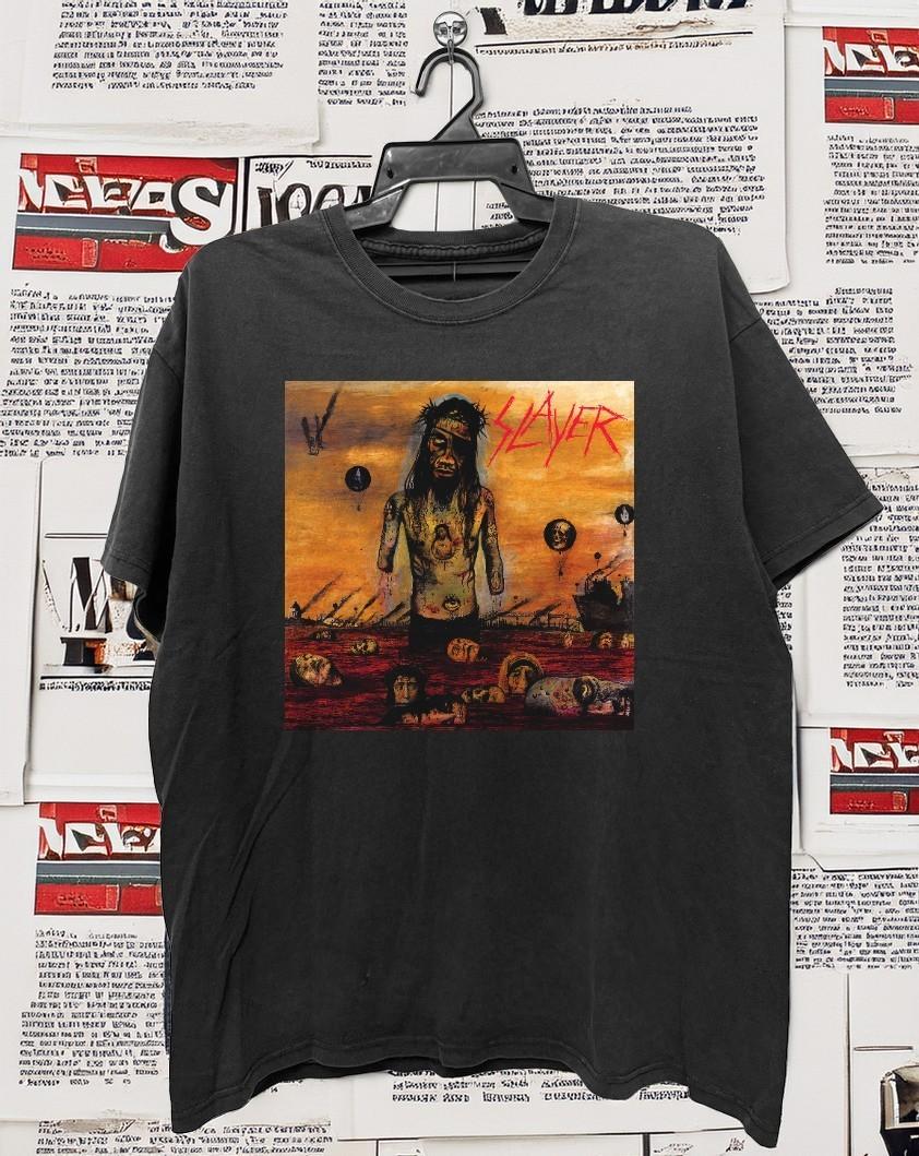 HOT! Slayer Christ Illusion Thrash Metal Retro Unisex T-Shirt Size S-5XL S