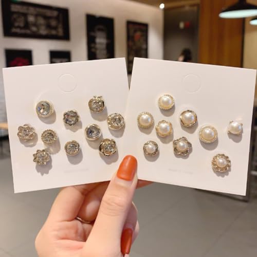 LRXIYODE 20 Pcs Pearl Brooch Pins for Women Cardigan Decorative Corsage Fashion Safety Brooches Random Color