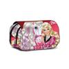 Barbie Cartoon Doublelayer Storage Bag With Polyester Material For School Use