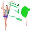 2M/4M Colorful Rythmic Gymnastics Ribbon Dance Ribbon Rhythmic Art Gymnastic Ballet Streamer Twirling Rod Stick Training