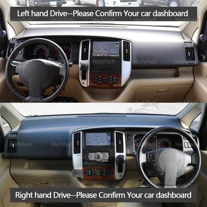 För Nissan Serena Suzuki Landy C25 3:e gen 2005-2010 Instrumentpanelsöverdrag Instrumentpanelsmatta Mattunderlägg Solskyddskudde Solskydd Tillbehör