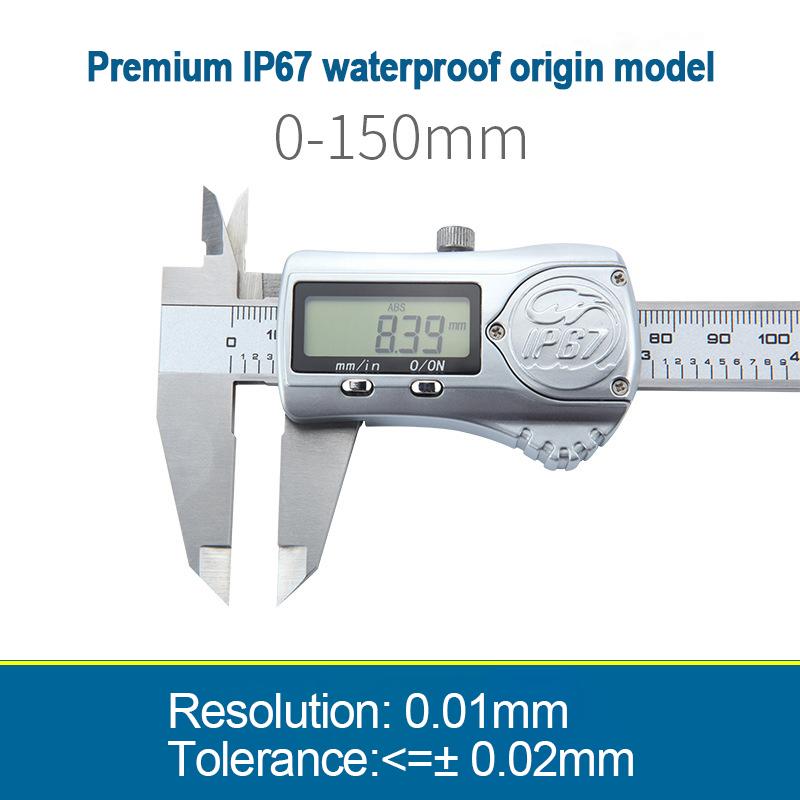 

Электронный цифровой штангенциркуль с нониусом Водонепроницаемый штангенциркуль с нониусом 0-150/200/300 мм из нержавеющей стали Цифровой штангенциркуль с/без Bluetooth