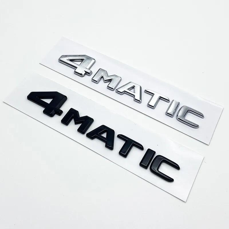 Für Mercedes Benz ABCEGS ML SL CL GLA CLA Klasse AMG 4MATIC 4 MATIC Kofferraum Chrom Mattschwarz Buchstaben Emblem Abzeichen Aufkleber