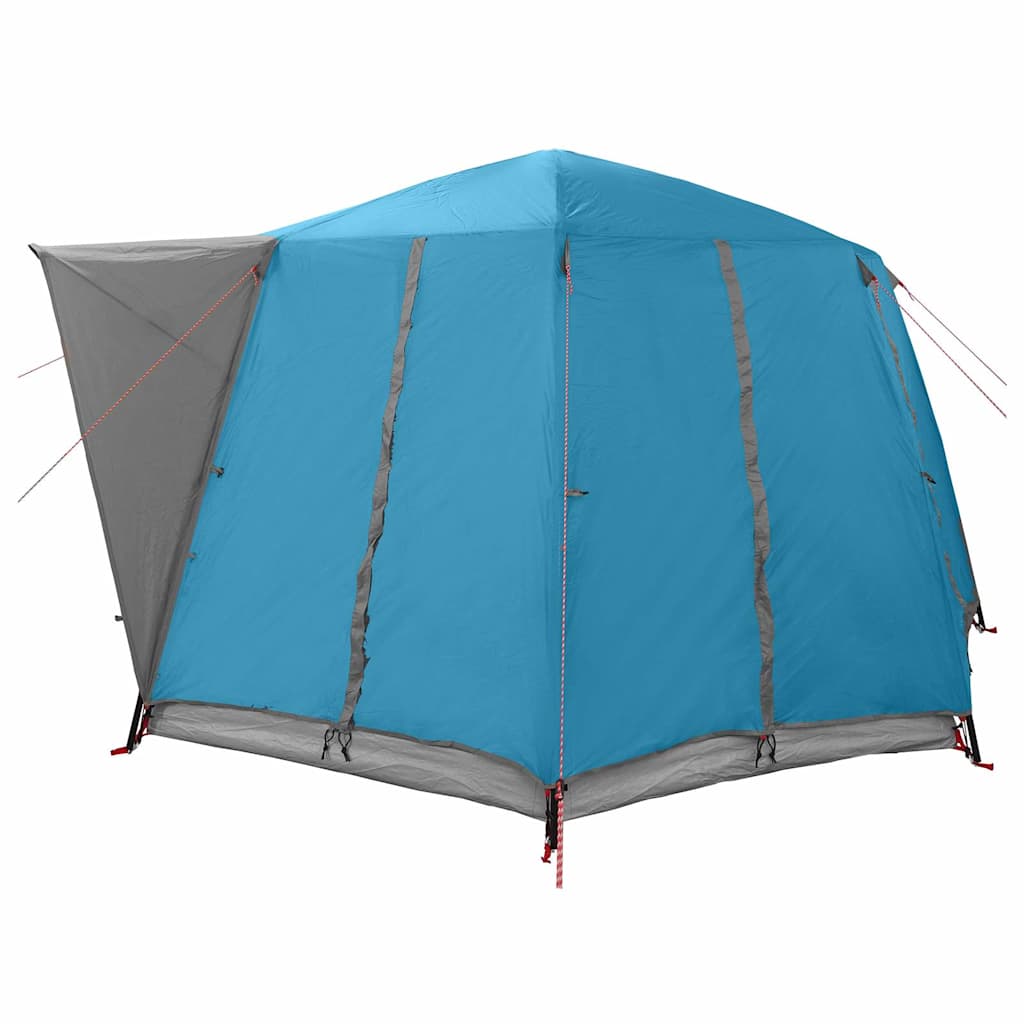 6 Person Tent with Roof Blue 425 x 396 x 222 cm