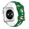 Silicone Christmas Strap for Apple Watch Bands 44mm 40mm 49mm 41mm 45mm 42mm Printed Bracelet Iwatch Series 9 8 7 6 3 5 Ultra 2