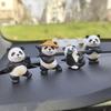 4ks/set Panda Design Ozdoby do auta Ozdoby na centrální konzolu Ozdoby na kancelářský stůl Ozdoby do interiéru malého auta