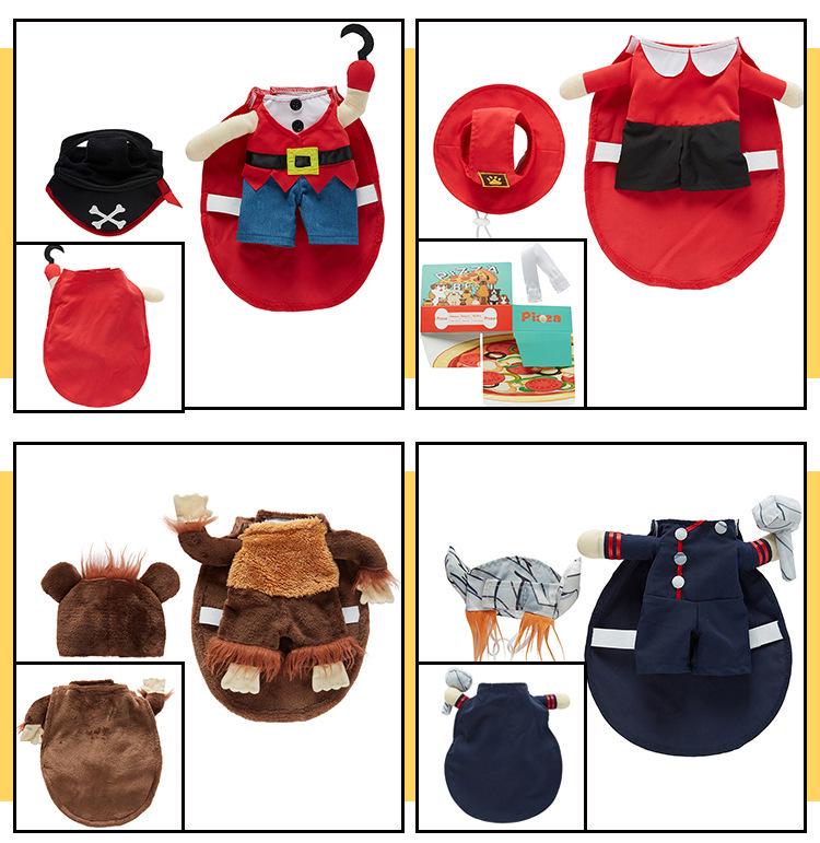 Christmas Pet Costume: Bat, Pirate, Clown, Delivery Outfit for Dogs