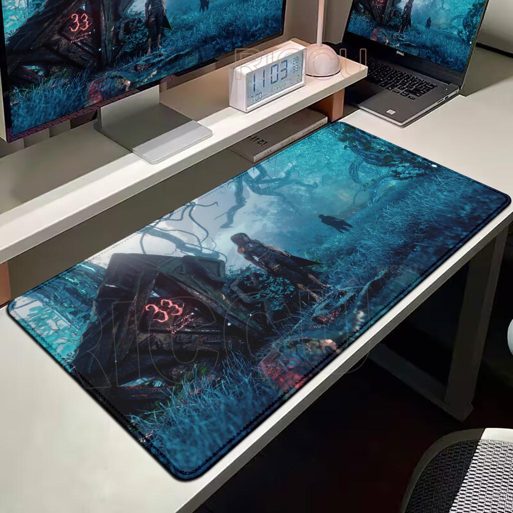 Clair Obscur Expedition 33 Podkładka pod mysz Klawiatura Mata na mysz Duża Podkładka pod mysz dla graczy Akcesoria do gier Szafka PC XXL Maty na biurko 90x40CM