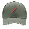 Minimal Red Diagonal Stripe Graphic Sandwich Baseball Cap Sun Cap Outdoor Workouts Hat