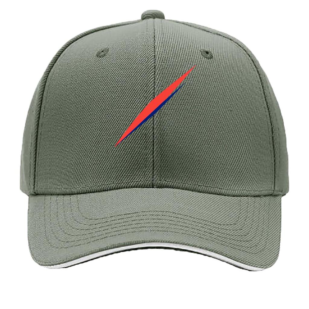 Minimal Red Diagonal Stripe Graphic Sandwich Baseball Cap Sun Cap Outdoor Workouts Hat