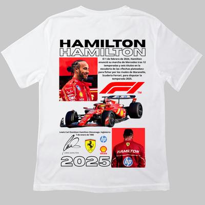 Lewis Hamilton Ferrari F1 Póló Pamut Vintage Póló Férfiaknak Méret S-234XL D087 Uniszex Póló