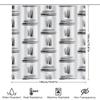 White Black Striped Shower Curtain Waterproof Bathroom Decor Modern Abstract Design Pattern For Home Decoration