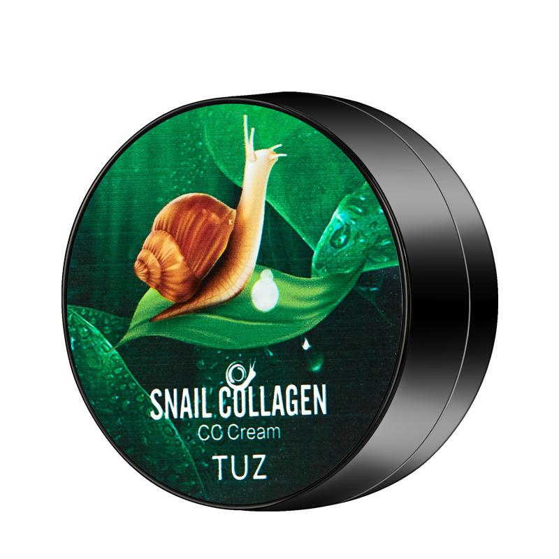 Snail Collagen CC Cream | Mushroom Head Cushion BB Foundation | Cover Blemish & Brightening | Waterproof and Long-lasting Oil Control & Hydrating