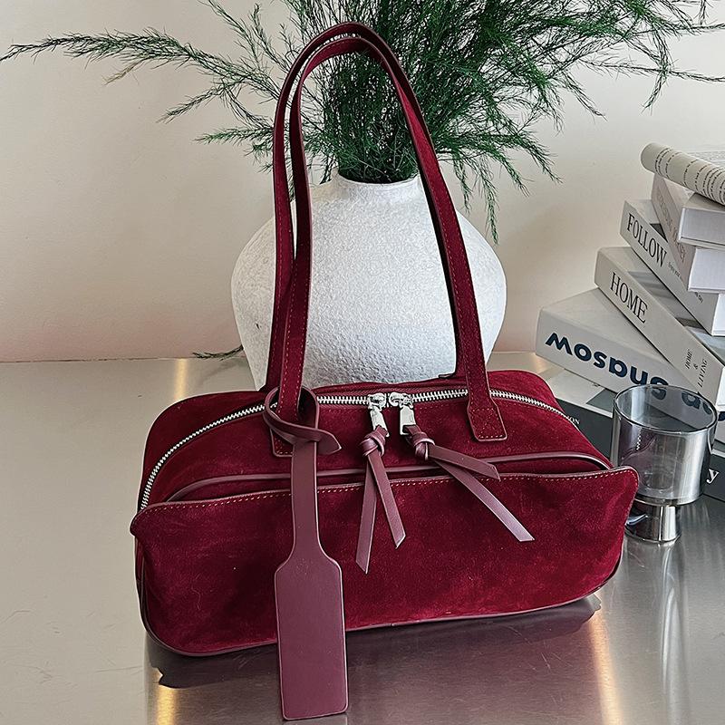 Retro fashion simple niche women tote bag trendy temperament shoulder underarm bag popular handbag