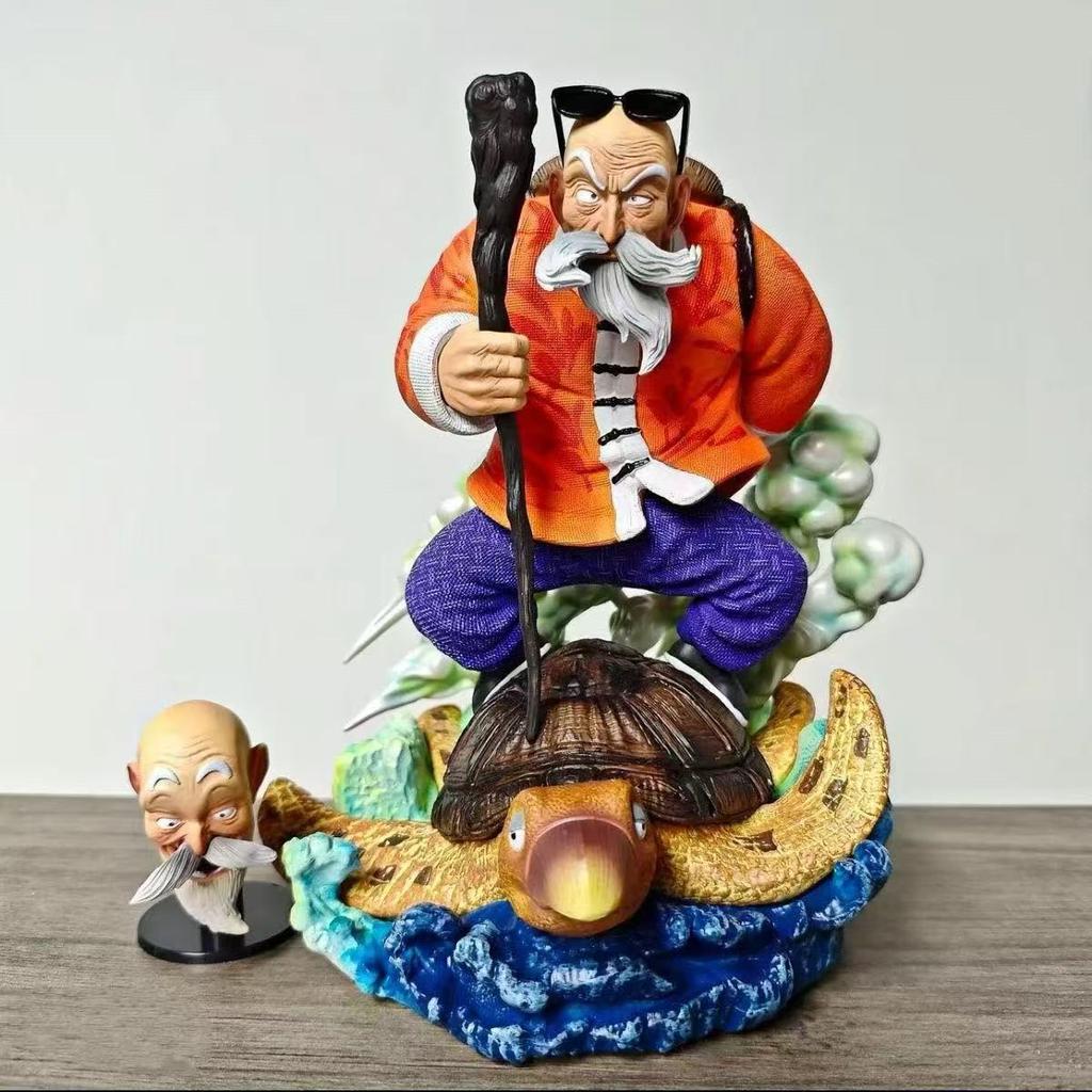 23cm Dragon Ball Z Anime Figure Master Roshi Double-headed Figures Statue Model Desk Decor Toy Doll Boy Birthday Gift