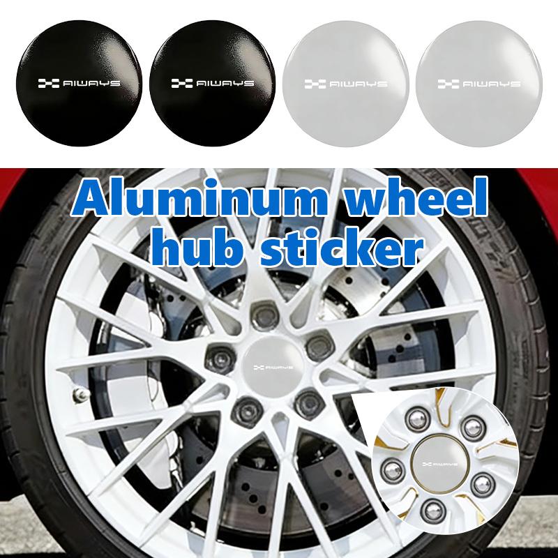 For Aiways Car Wheel Center Sticker Wheel Center Hub Cap Badge Decoration Decal U5 PRO SE Bj U6 U7 Ion Nathalie 2020 2021 2022