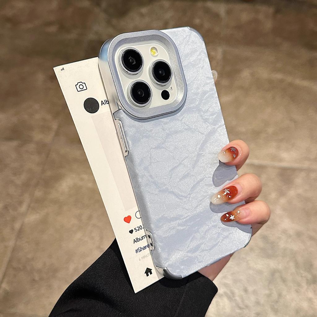 Applicable To IPhone16PRO Velvet Snow Mountain Pattern Mobile Phone Case Apple 15 Creative High End 14 Drop Protection Case