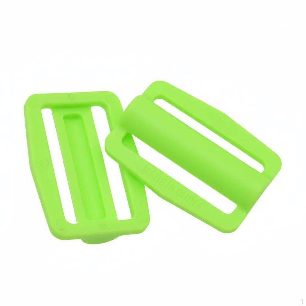 2 Pieces 52mm Strap Keeper Secure Hold Quick Adjust Slide Buckle
