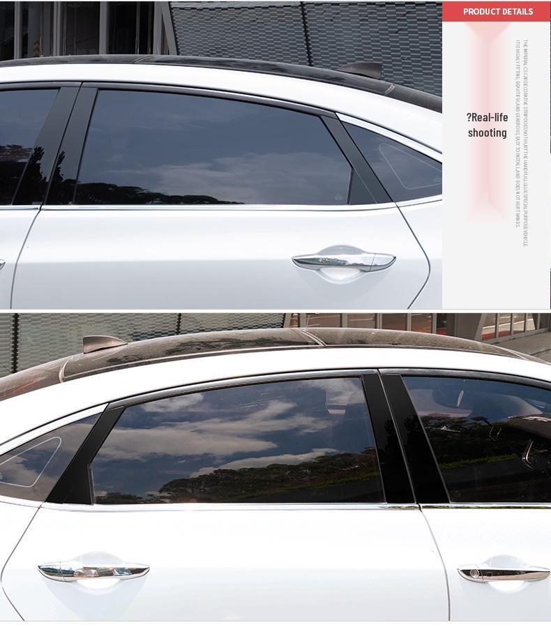 Mazda 2 Demio 2015-2023 Helles Schwarz Türrahmen Mittelsäule Autoaufkleber