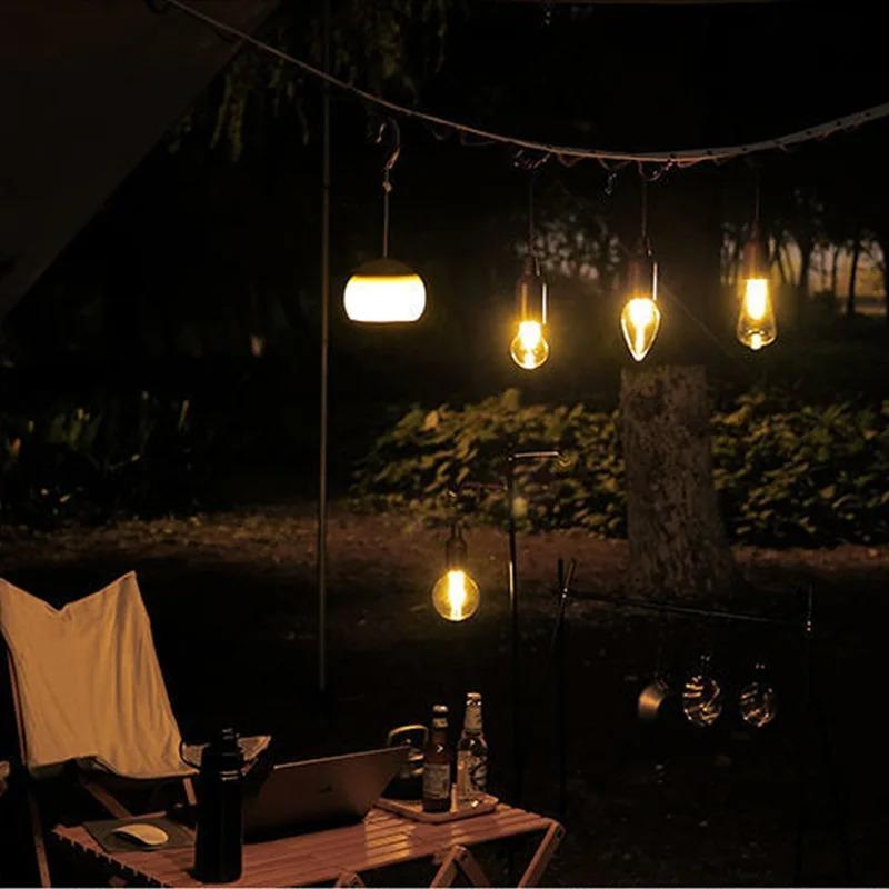 Solar Powered Camping Light Portable Led Camping Light Super Bright Solar Lantern for Emergency Waterproof Rechargeable Tent