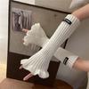 Winter Lengthen Wrist Gloves Adult Trumpet Edge Arm Warmer for Outdoor Cycling