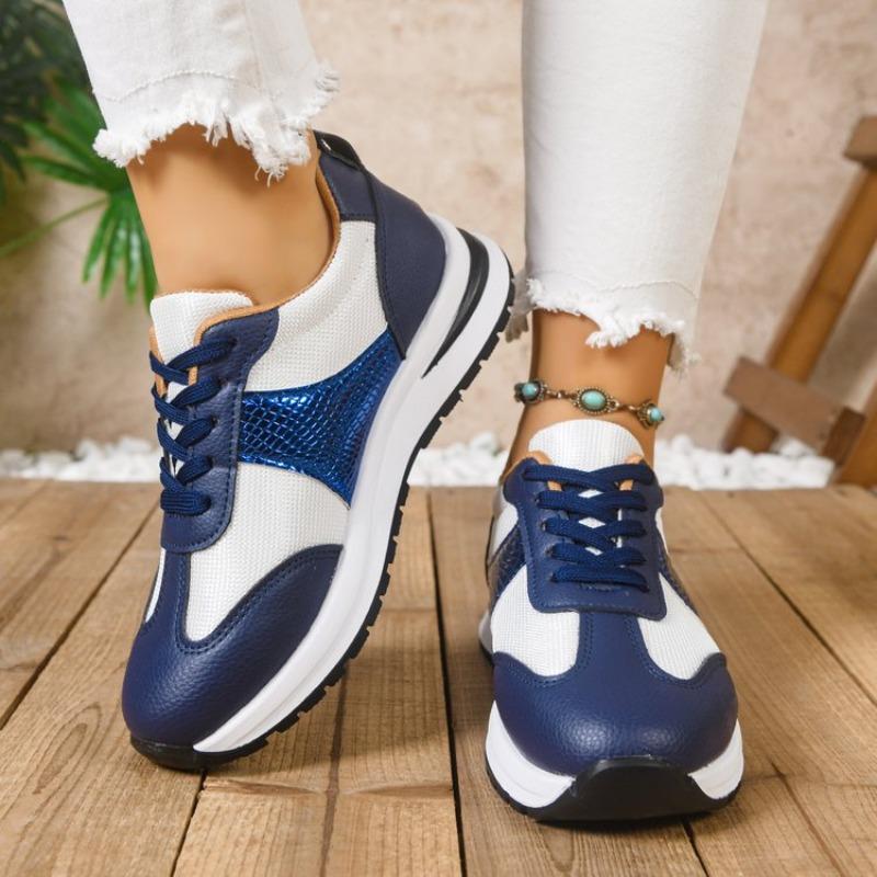 2026 New Women's Sneakers Outdoor Fashion Casual Shoes Plus Size Women's Shoes Color Blocked Platform Shoes
